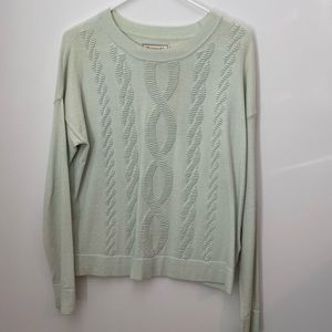 Abercrombie Mint Pastel Green Knit Crewneck Sweater